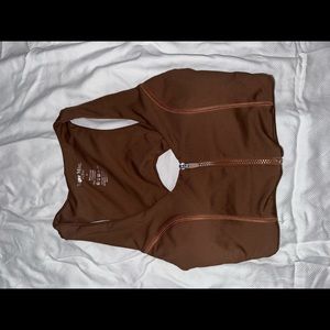 Tiger Mist Athletic Brown Top
